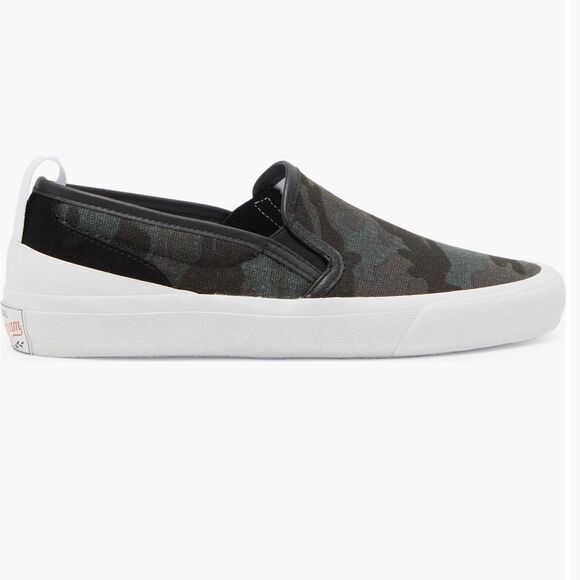 NWT Official Program big boy’s canvas slip on sneakers in camo/black/white Size - Picture 3 of 10